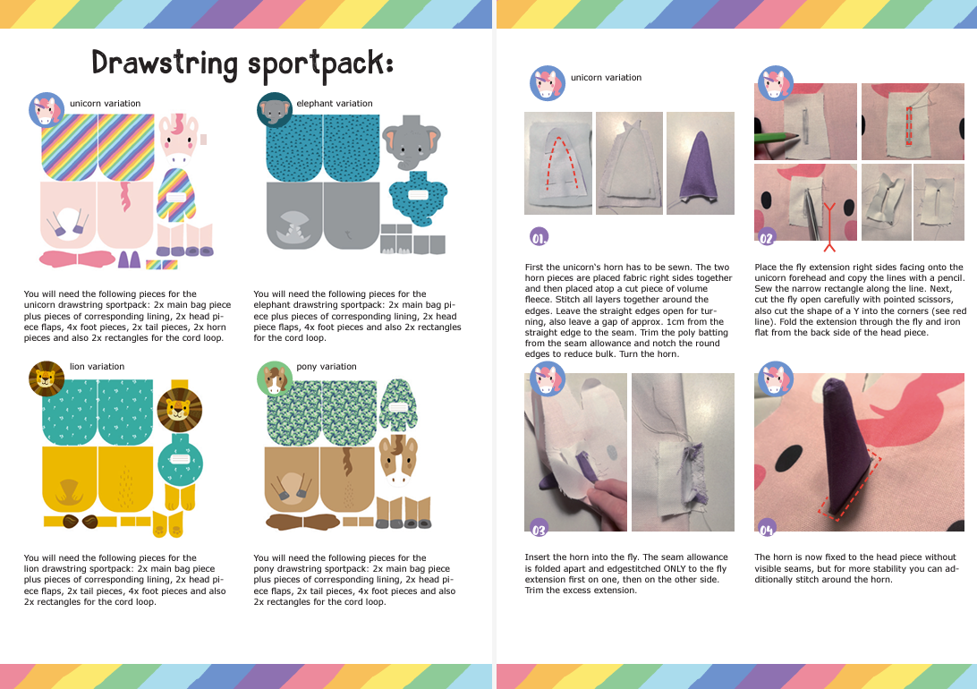 Käselotti Animal Friends & My Happy Farm Sewing Panels by SWAFING