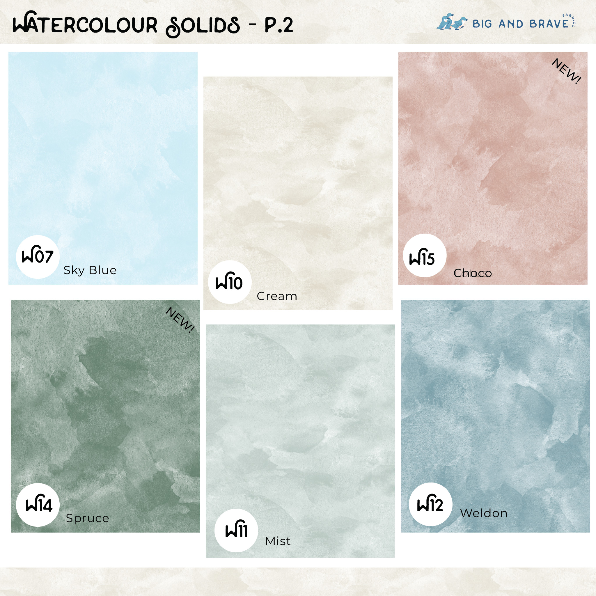 Watercolour Solids, Assorted Colours