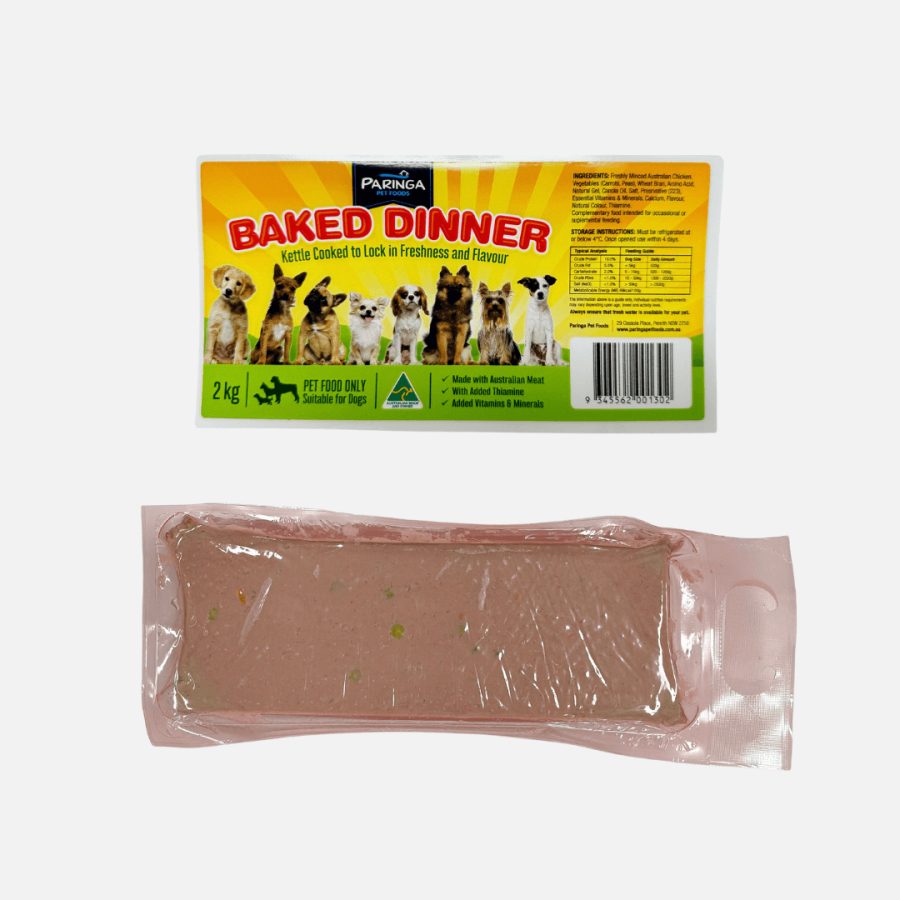 Paringa Baked Dinner Loaf (2kg) Fresh Dog Food