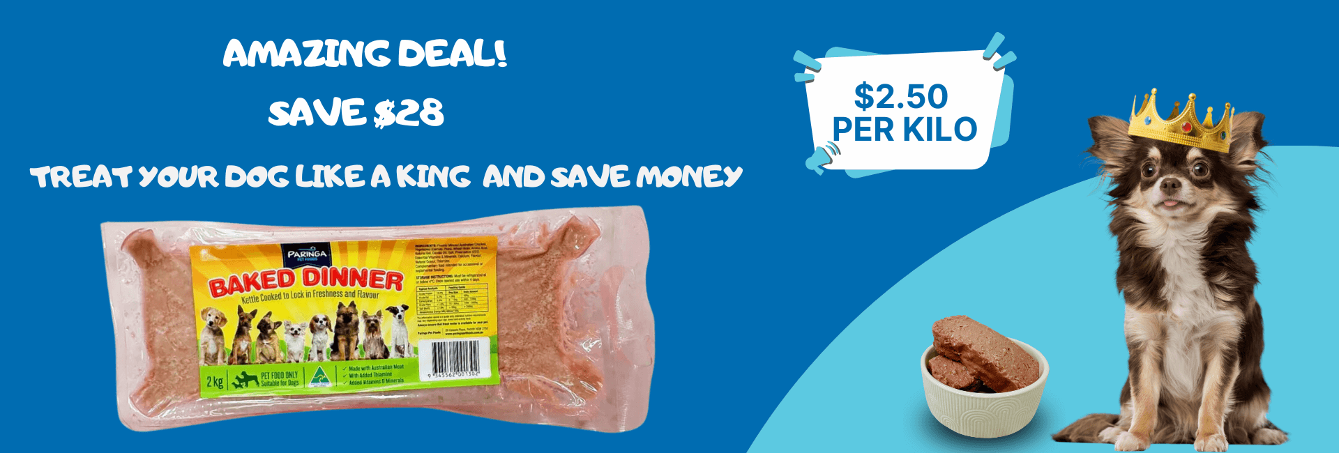 Paringa Pet Foods dog food delivery Sydney fresh dog food delivered