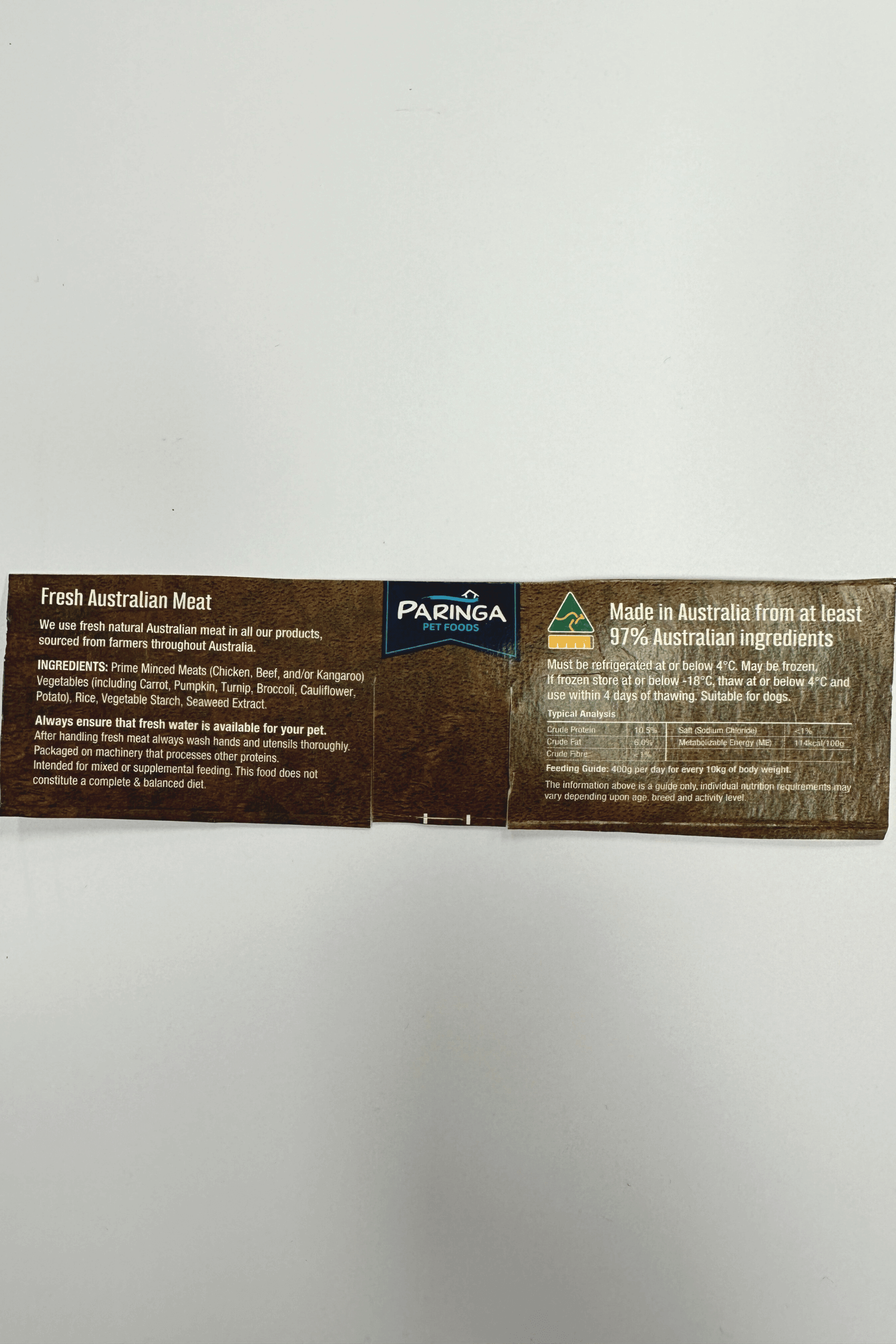 Paringa - Baked Dinner Chicken with Veg 2x500g (Temporary Change in Packaging)