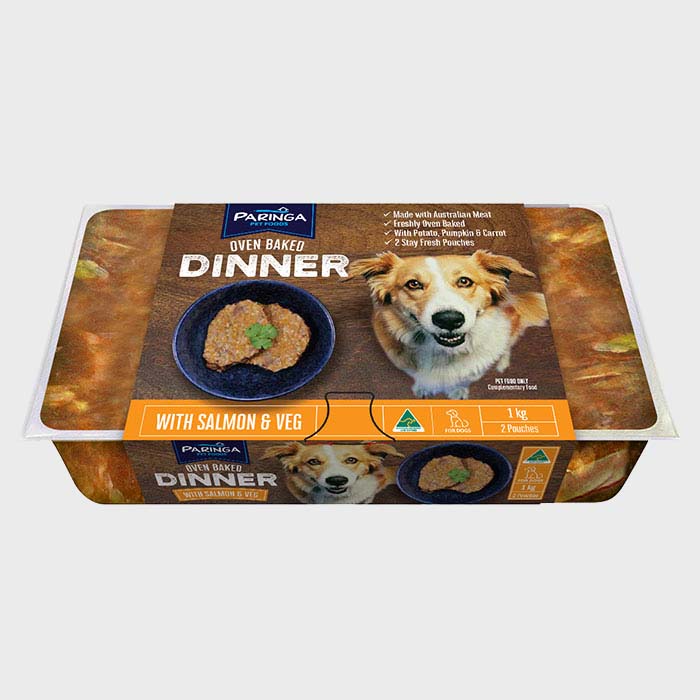 Paringa - Baked Dinner Salmon with Veg 2x500g (Temporary Change in Packaging)