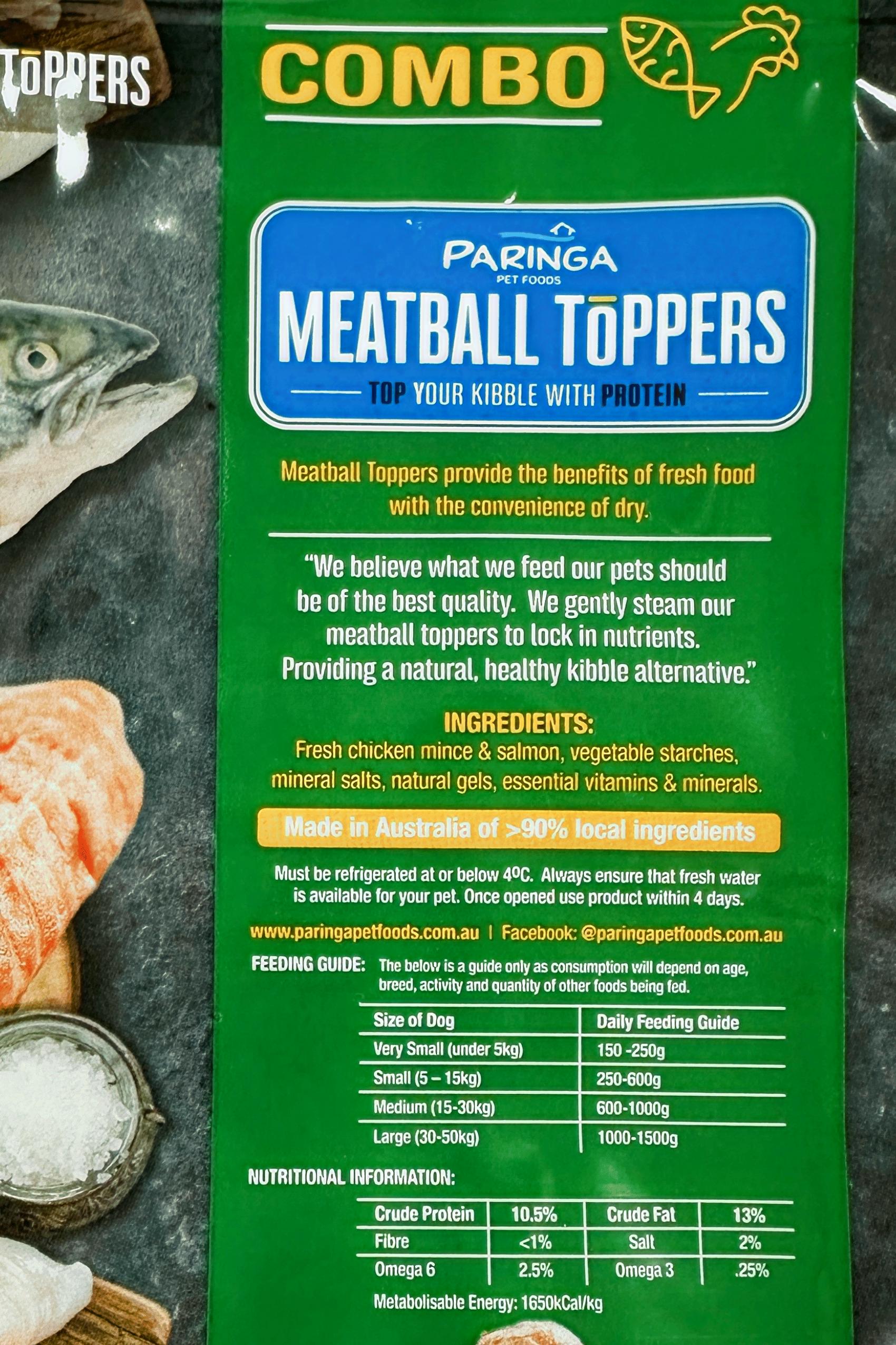 Meatball Toppers - Combo 750g