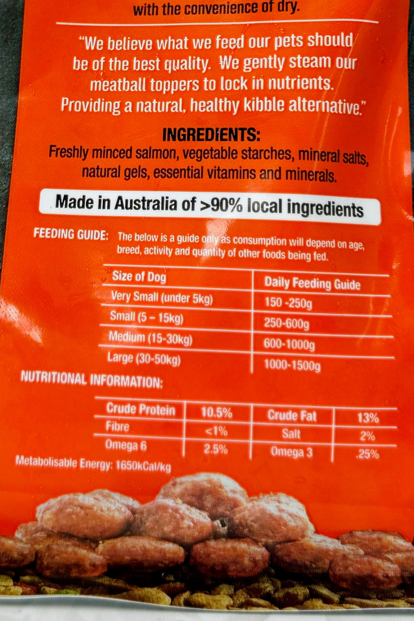 Meatball Toppers - Fish 500g