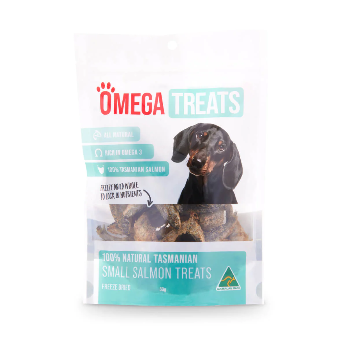 Omega Treats Salmon - Small 50g