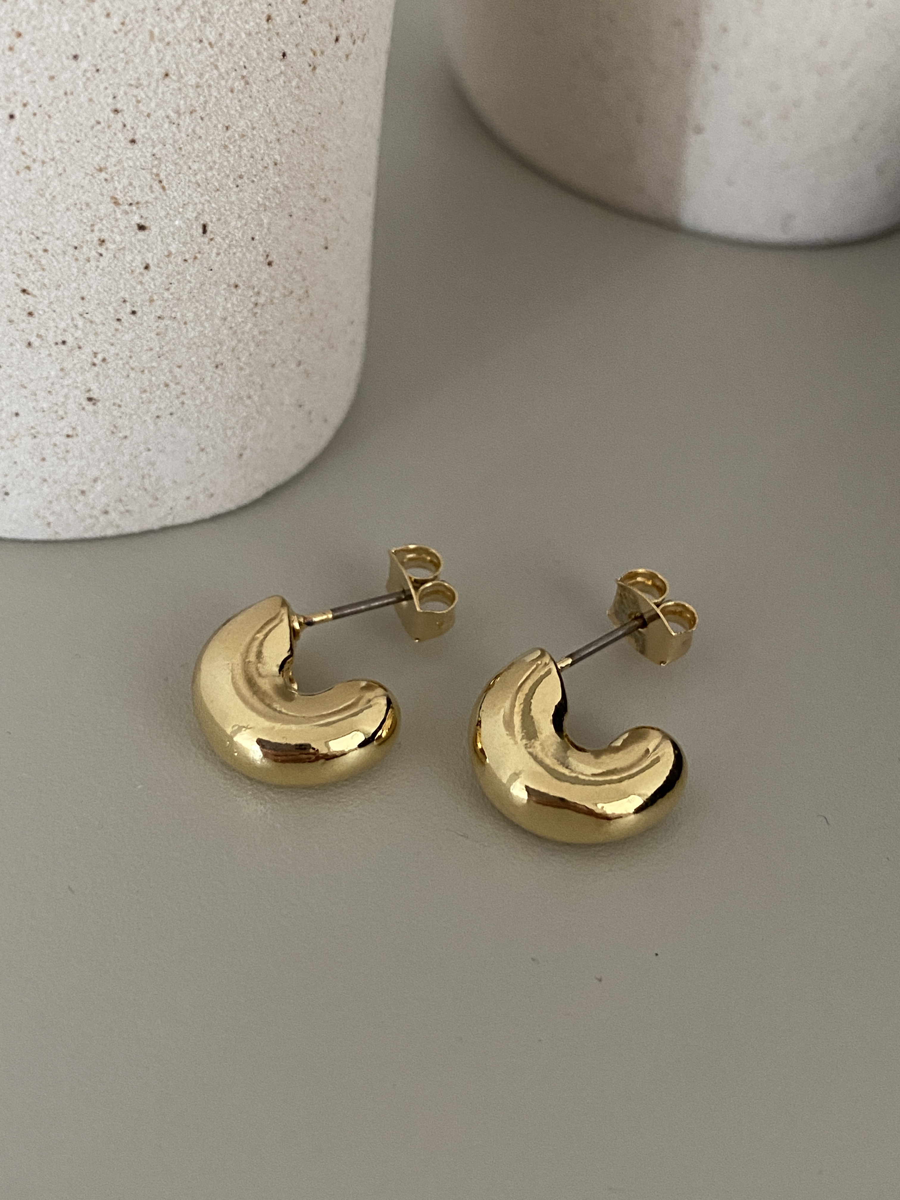gold, mini cute hoop earring