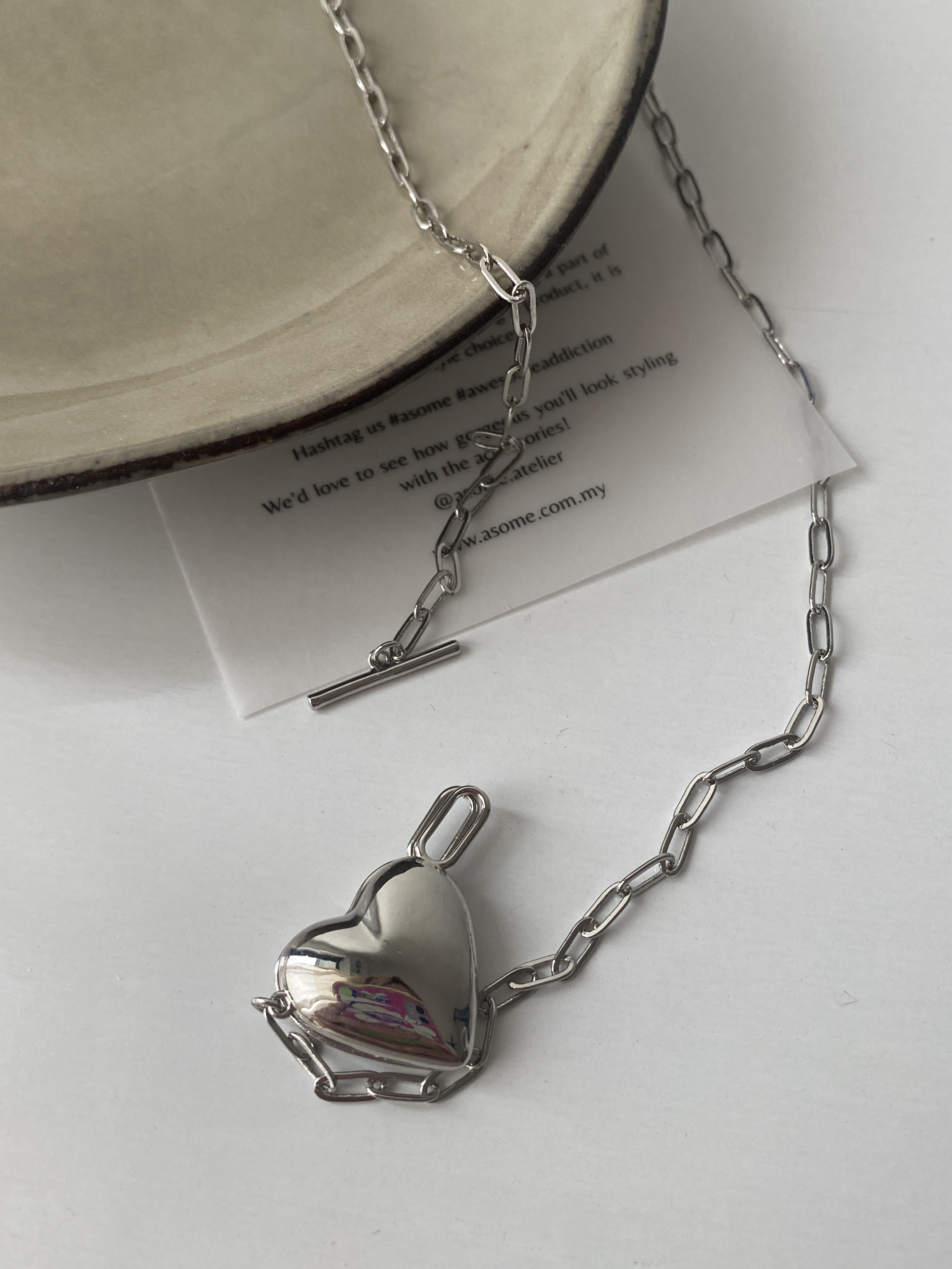 1 Heart pendant necklace