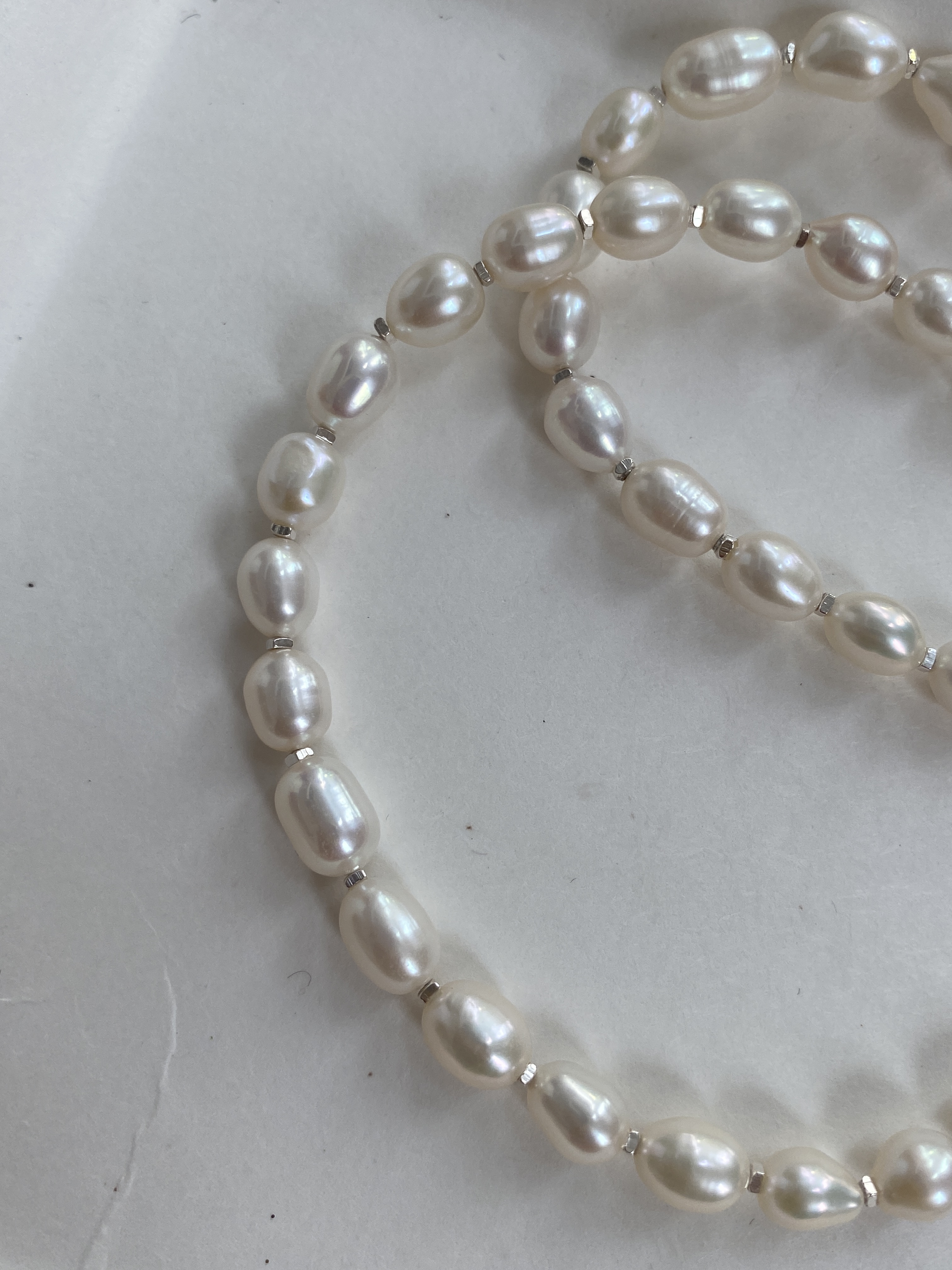 s925 freshwater pearl necklace