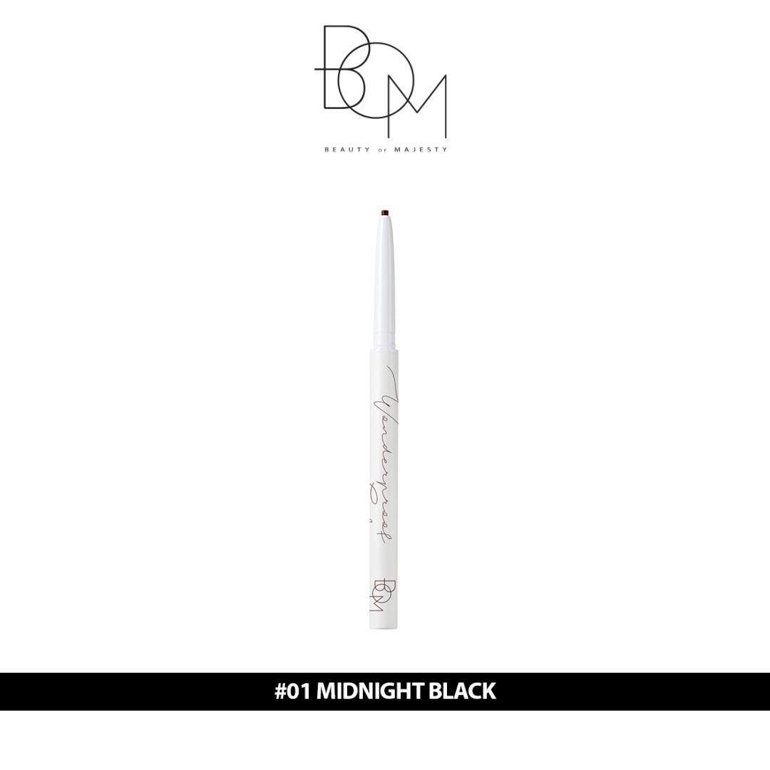 Beauty Of Majesty BOM Wonderproof Slim Gel Eyeliner 01 MIDNIGHT BLACK
