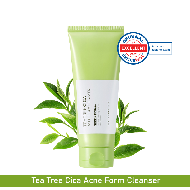 Nature Republic Green Derma Tea Tree Cica Acne Foam Cleanser 150ml