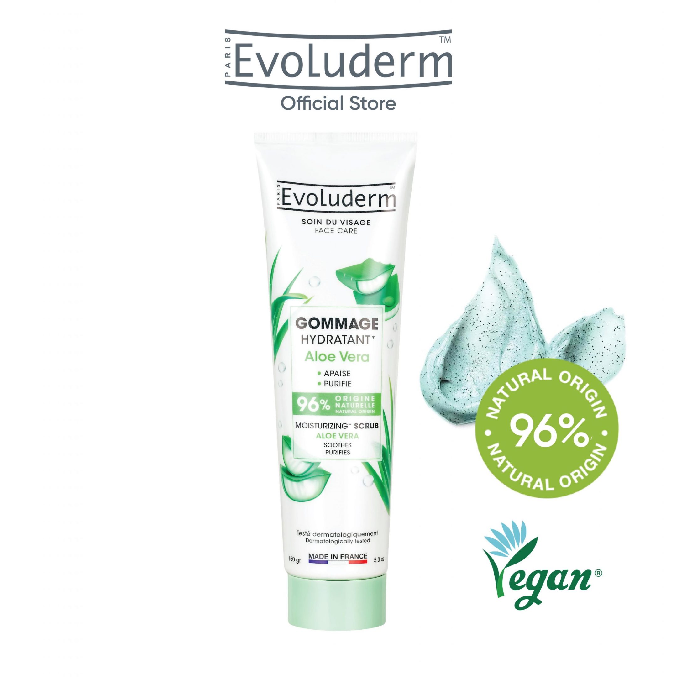 Evoluderm Aloe Vera Moisturizing Scrub 150ml 8672