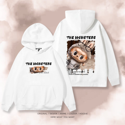 Labubu 2025秋冬新款 親子情侶裝連帽衛衣