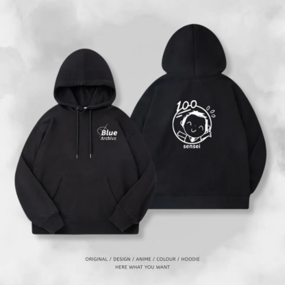 蔚藍檔案 2025秋冬新款 親子情侶裝連帽衛衣