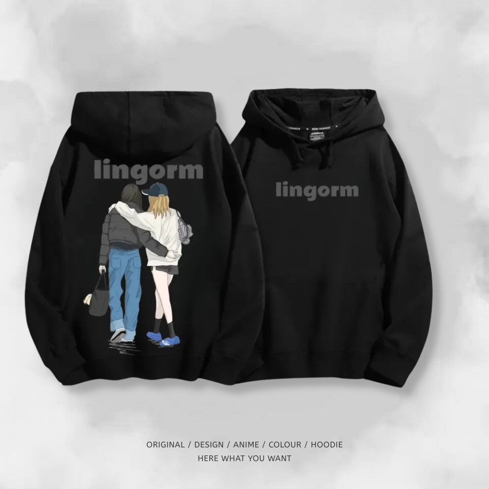 LINGORM 2025秋冬新款 親子情侶男女連帽衛衣
