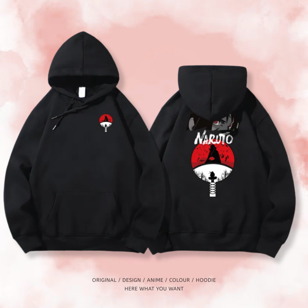 火影忍者 秋冬新款 親子情侶男女連帽衛衣