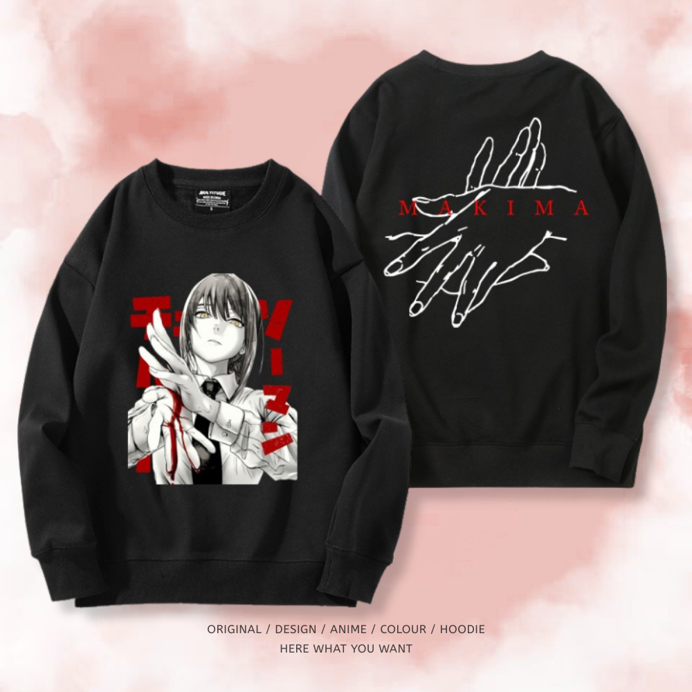 鏈鋸人 秋冬新款 親子情侶裝圓領長袖