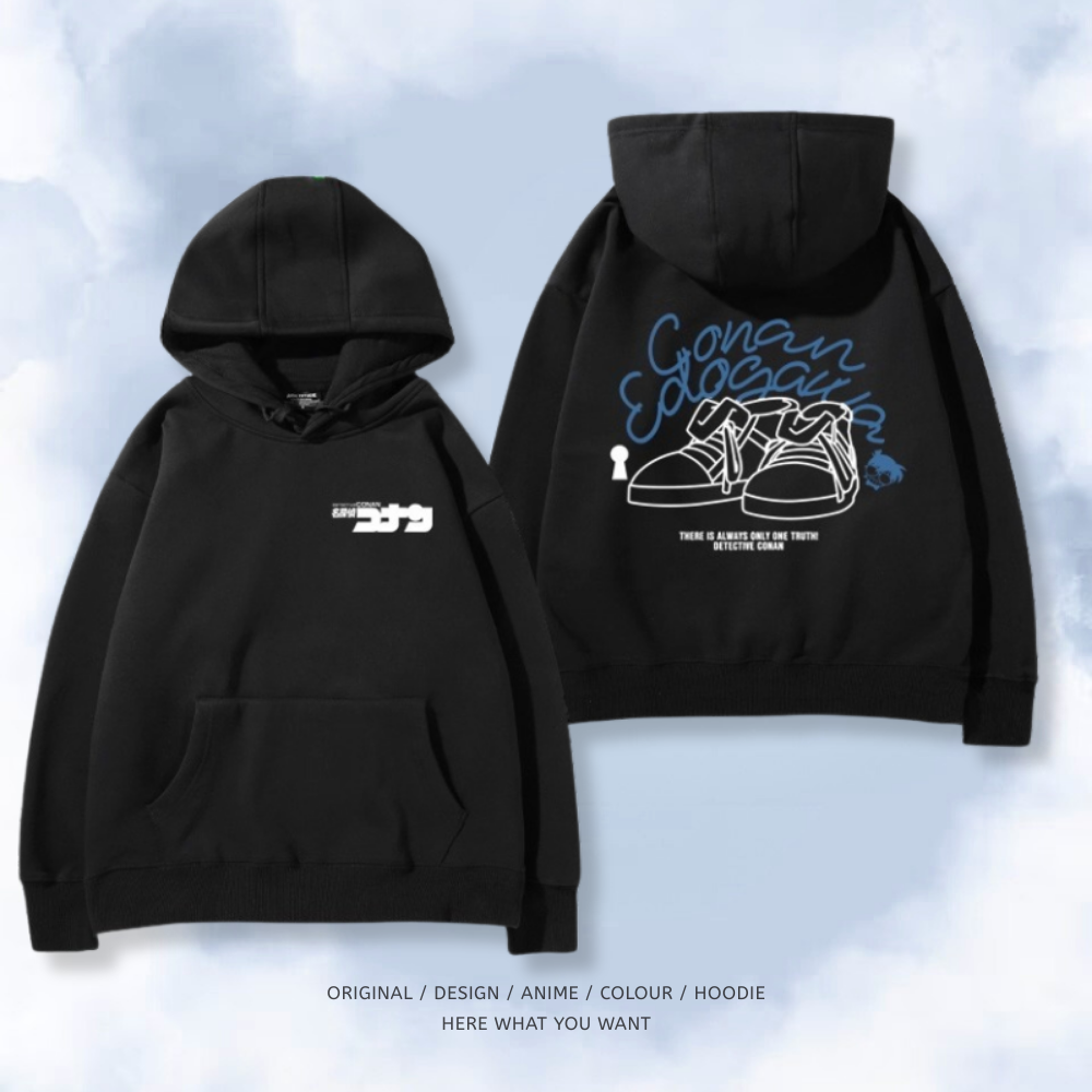 名偵探柯南 秋冬新款 親子情侶裝連帽衛衣