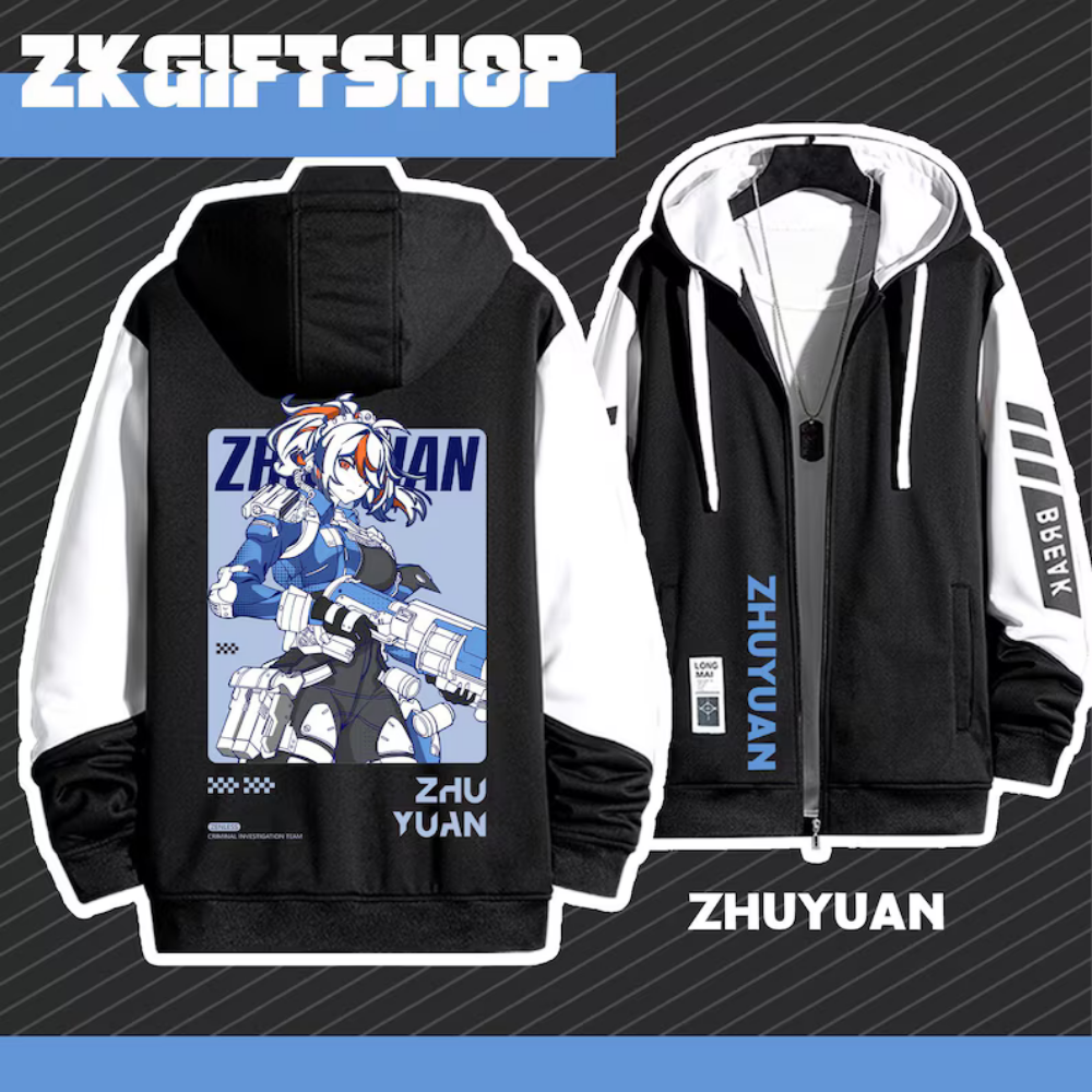 絕區零 朱鳶 手繪連帽衫 春秋舒適外套