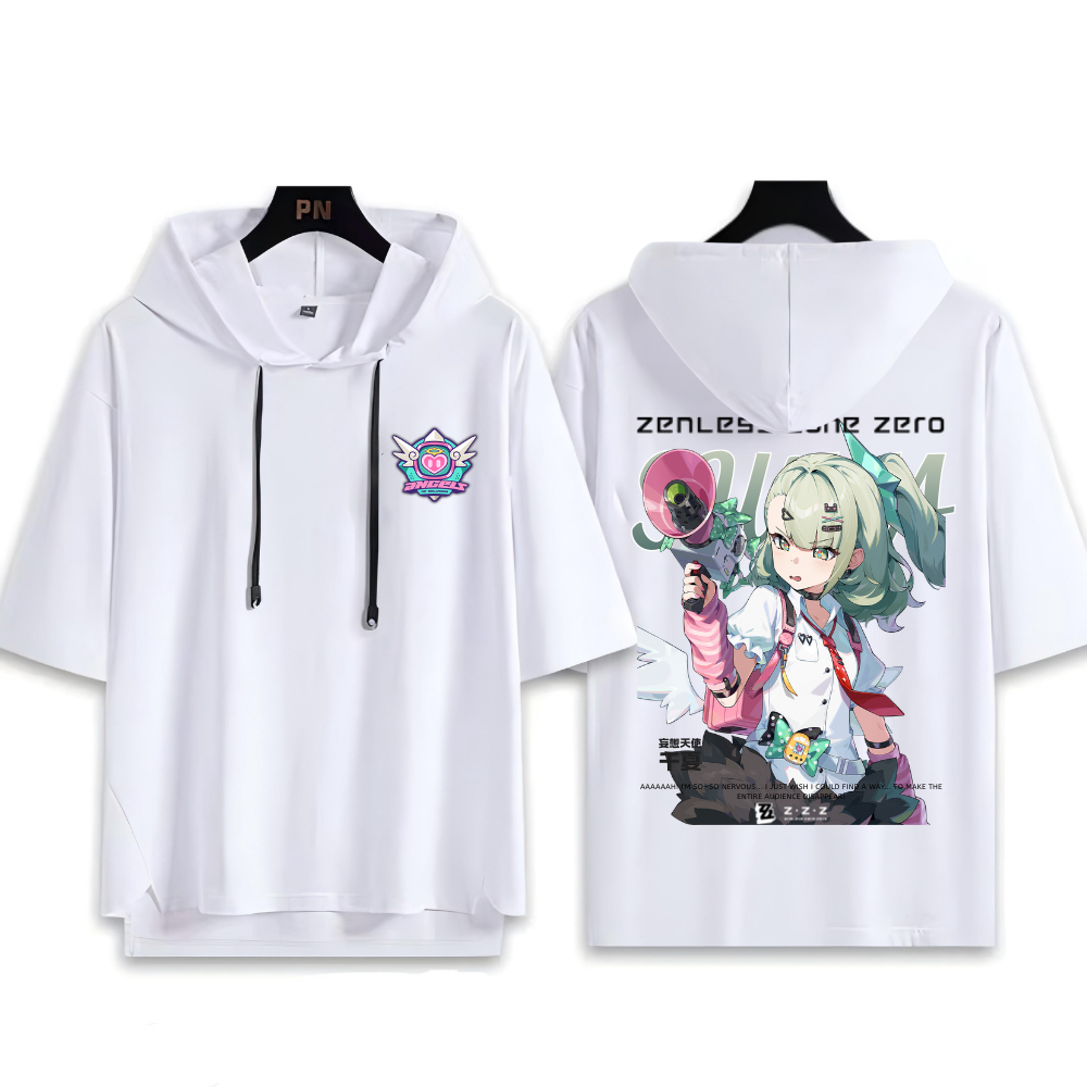 絕區零 千夏 連帽短袖T恤