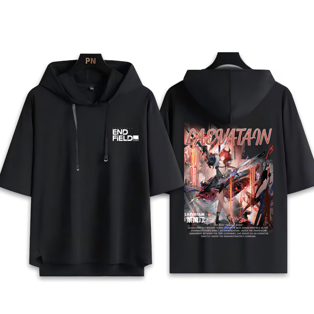 明日方舟終末地 萊萬汀 連帽短袖T恤