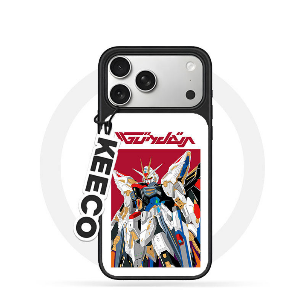 強襲自由鋼彈新款鎏金磨砂磁吸手機殼