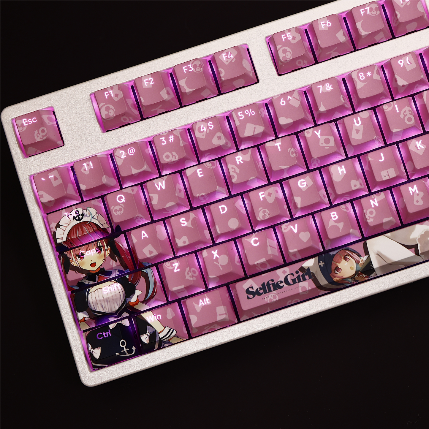 湊阿庫婭透光RGB108鍵標準配列衛星軸鍵帽-ZUIHANG SHOP