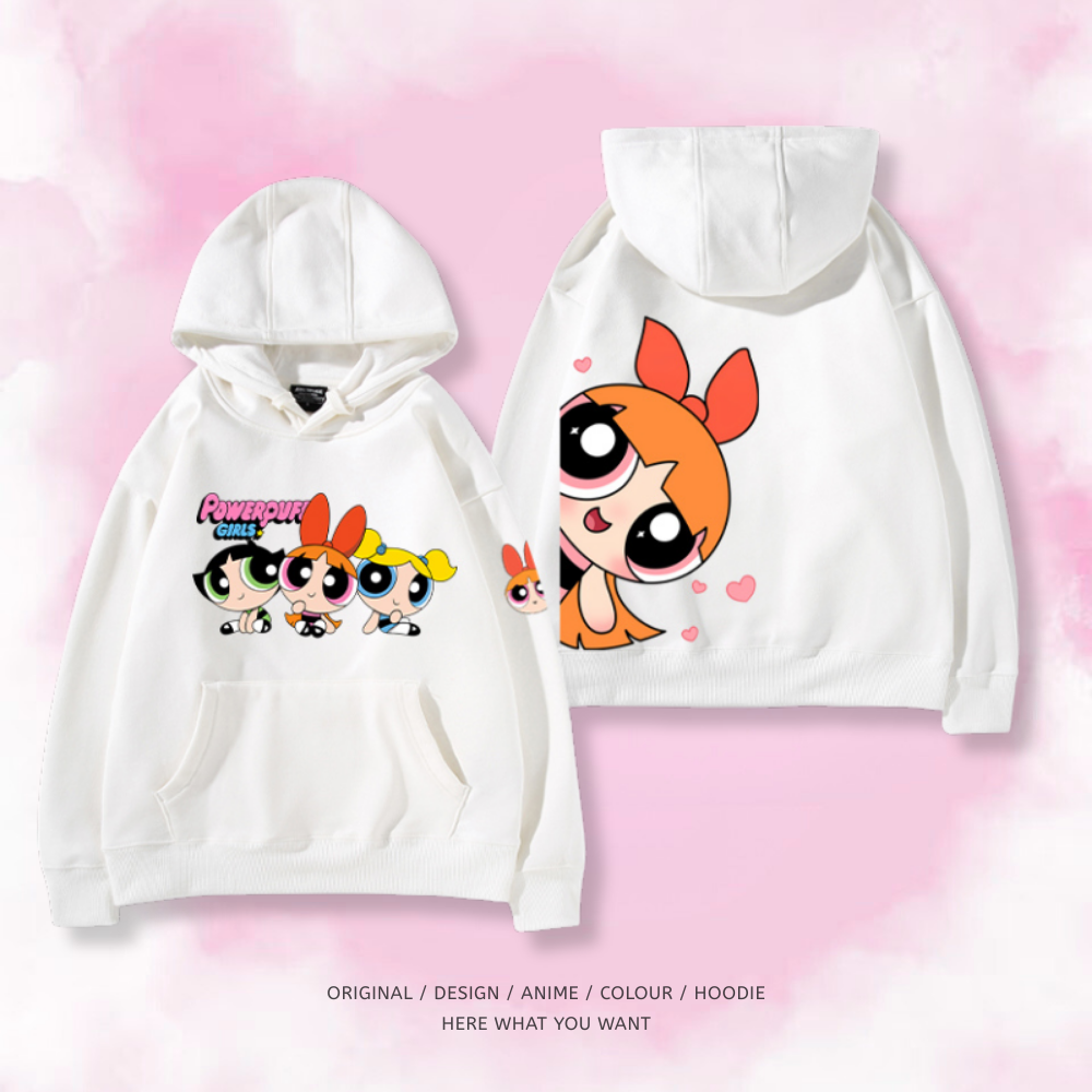 飛天小女警 2025秋冬新款 親子情侶裝連帽衛衣