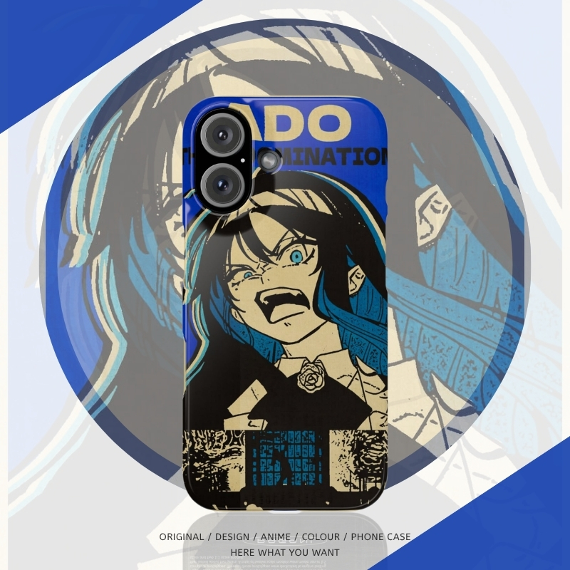 ADO 復古漫畫怒顏少女主題高清彩繪手機殼