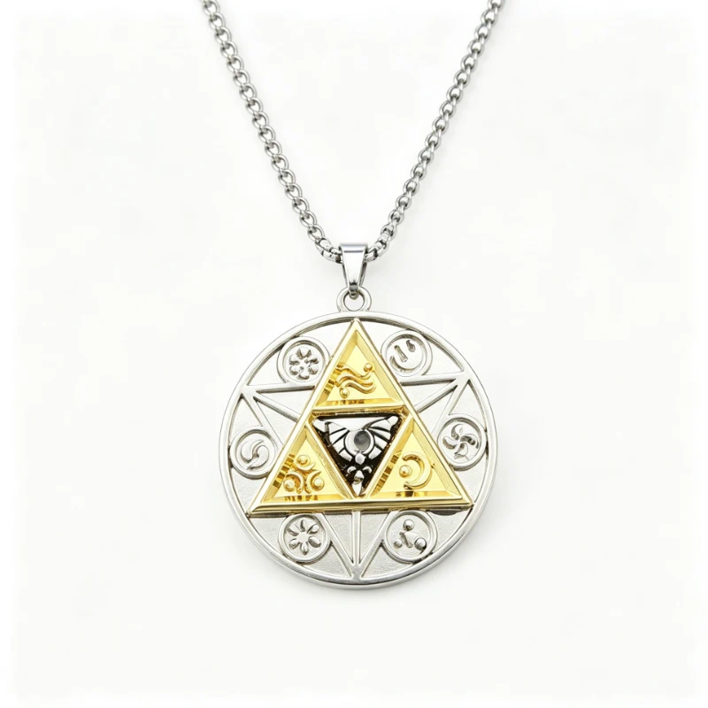 薩爾達傳說心之容器吊墜｜銅銀質感吊墜・Elden Ring 遊戲收藏飾品
