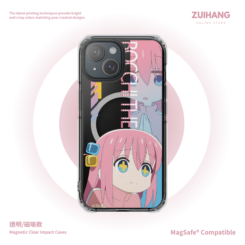 孤獨搖滾透明磁吸防摔手機殼-ZUIHANG SHOP