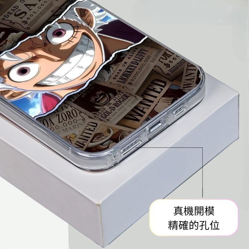 尼卡路飛彩銀線條漸變防摔手機殼-ZUIHANG SHOP