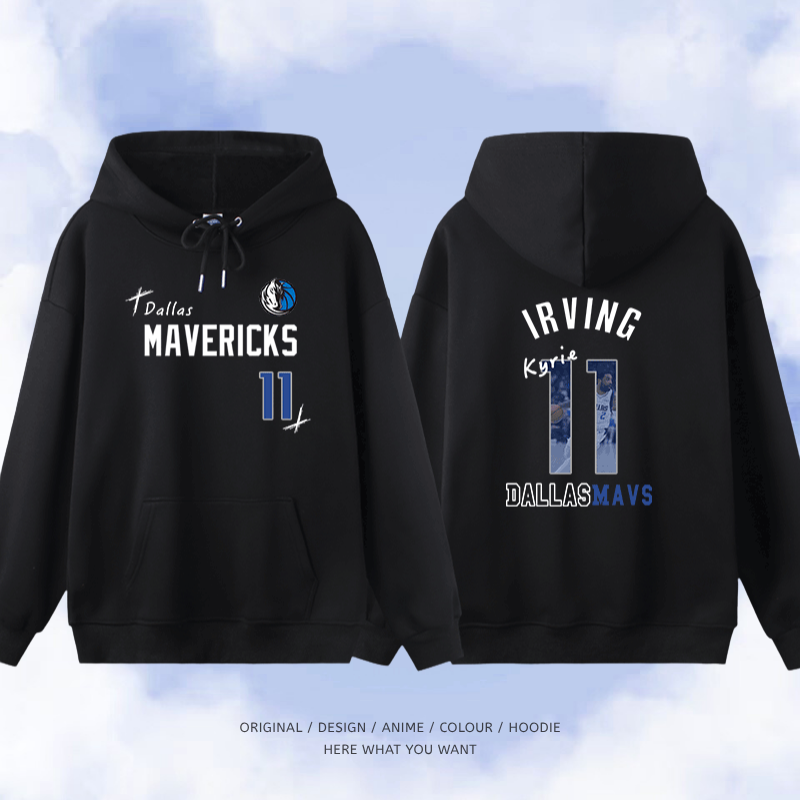 NBA球星歐文 2025秋冬新款 親子情侶裝連帽衛衣