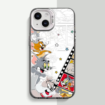 湯姆貓與傑利鼠彩銀線條手機殼