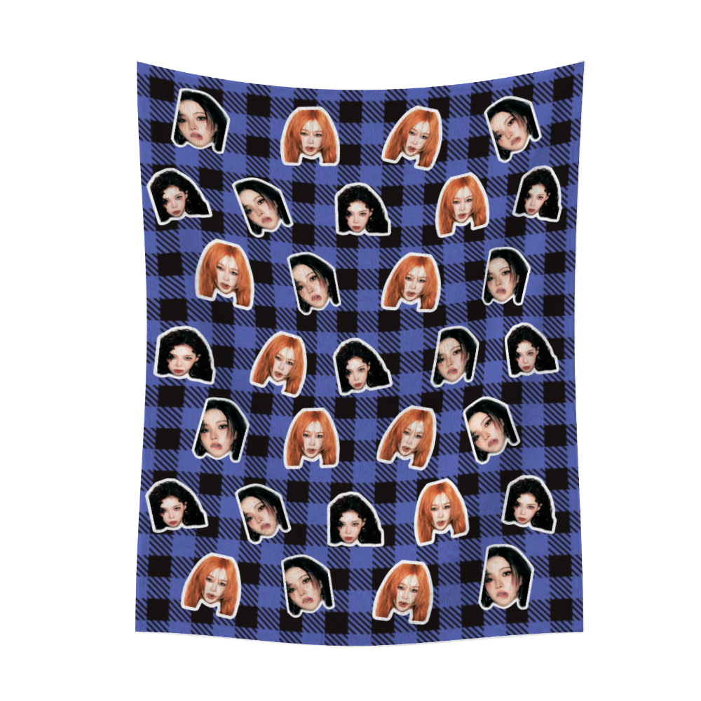 客製化 輪廓臉個性化法蘭絨毯子