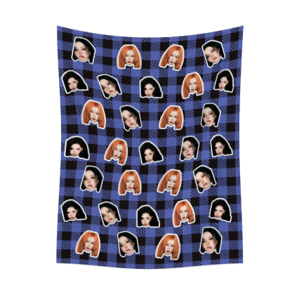 客製化 輪廓臉個性化法蘭絨毯子