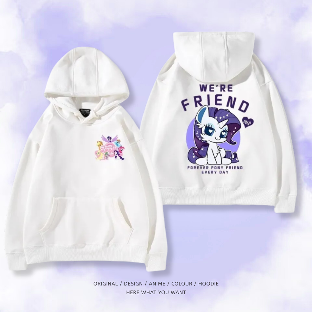 小馬寶莉 秋冬新款 親子情侶裝連帽衛衣