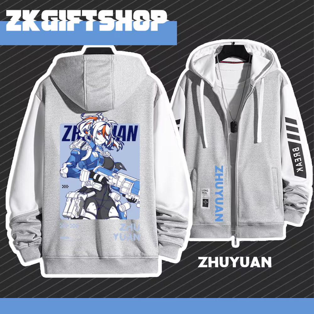 絕區零 朱鳶 手繪連帽衫 春秋舒適外套