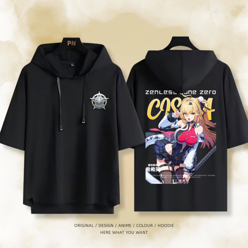 絕區零 希希芙 連帽短袖T恤