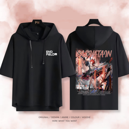 明日方舟終末地 萊萬汀 連帽短袖T恤