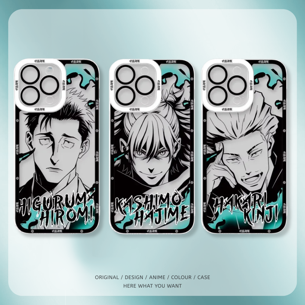 咒術迴戰黑白畫風天使眼透明手機殼