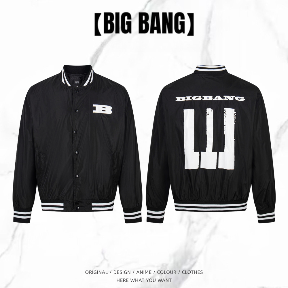 BIGBANG 世巡 XX: COSMOS 夾克外套｜字母印花街頭休閒外套