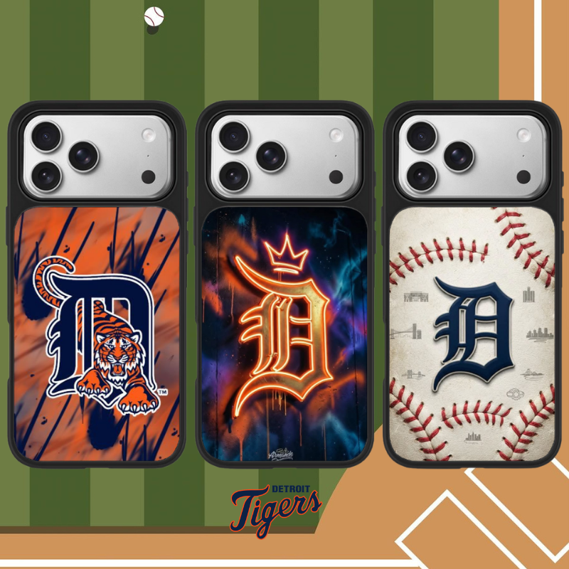 底特律老虎 Detroit Tigers 玻璃磁吸手機殼｜MagSafe 潮流保護殼