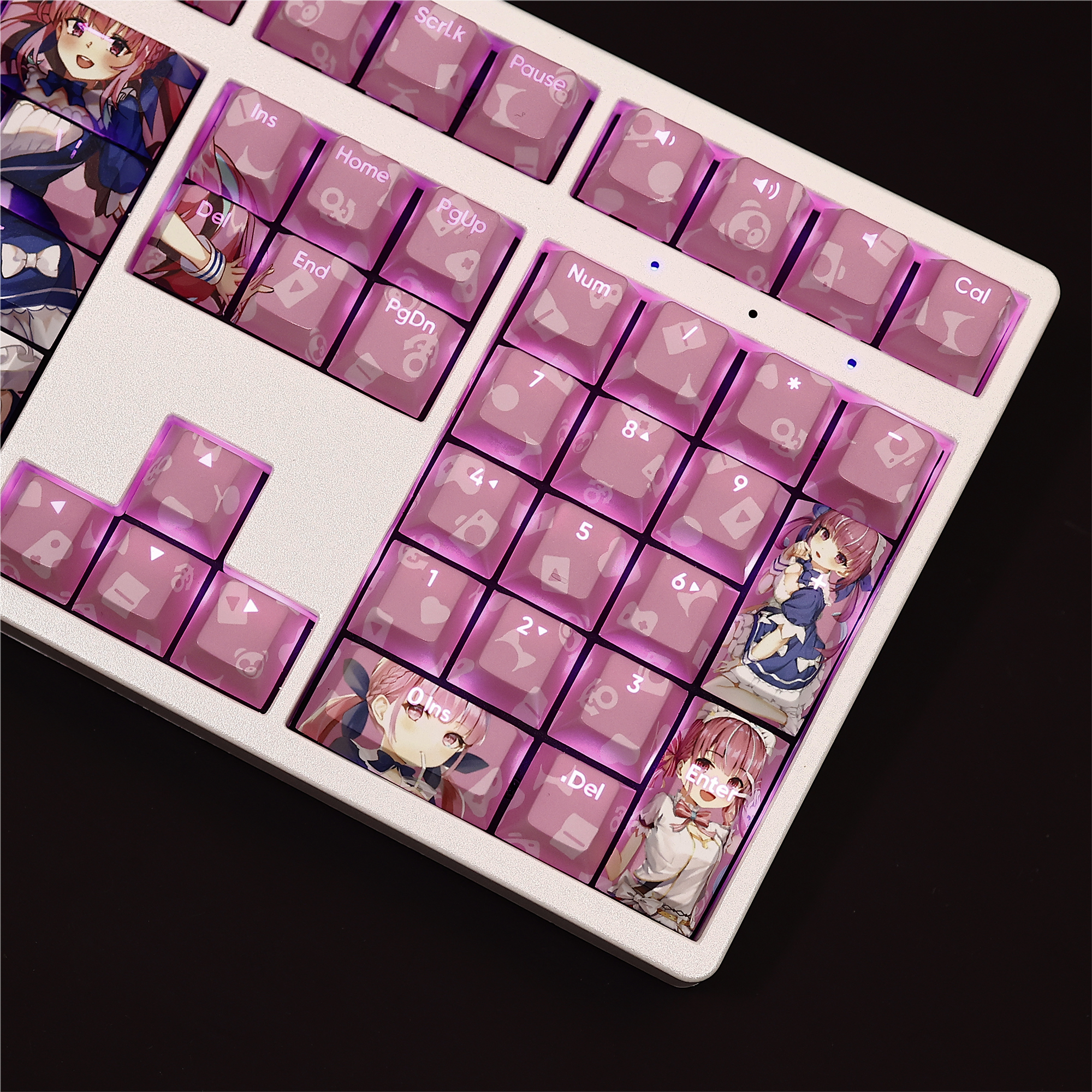 湊阿庫婭透光RGB108鍵標準配列衛星軸鍵帽-ZUIHANG SHOP