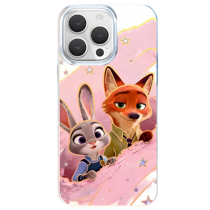 動物方城市極光金防摔手機殼