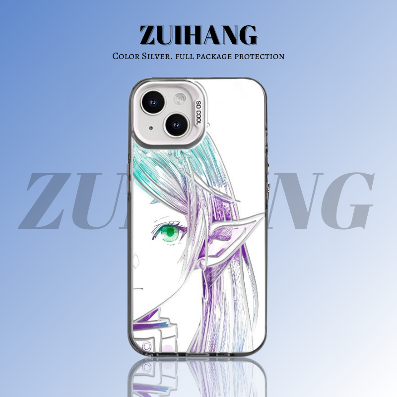 芙莉蓮彩銀線條漸變防摔手機殼-ZUIHANG SHOP