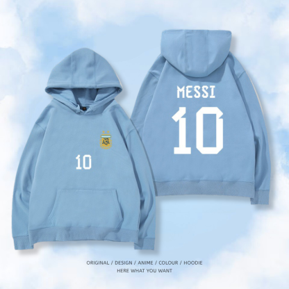 阿根廷國家隊服 2025秋冬新款 親子情侶裝連帽衛衣