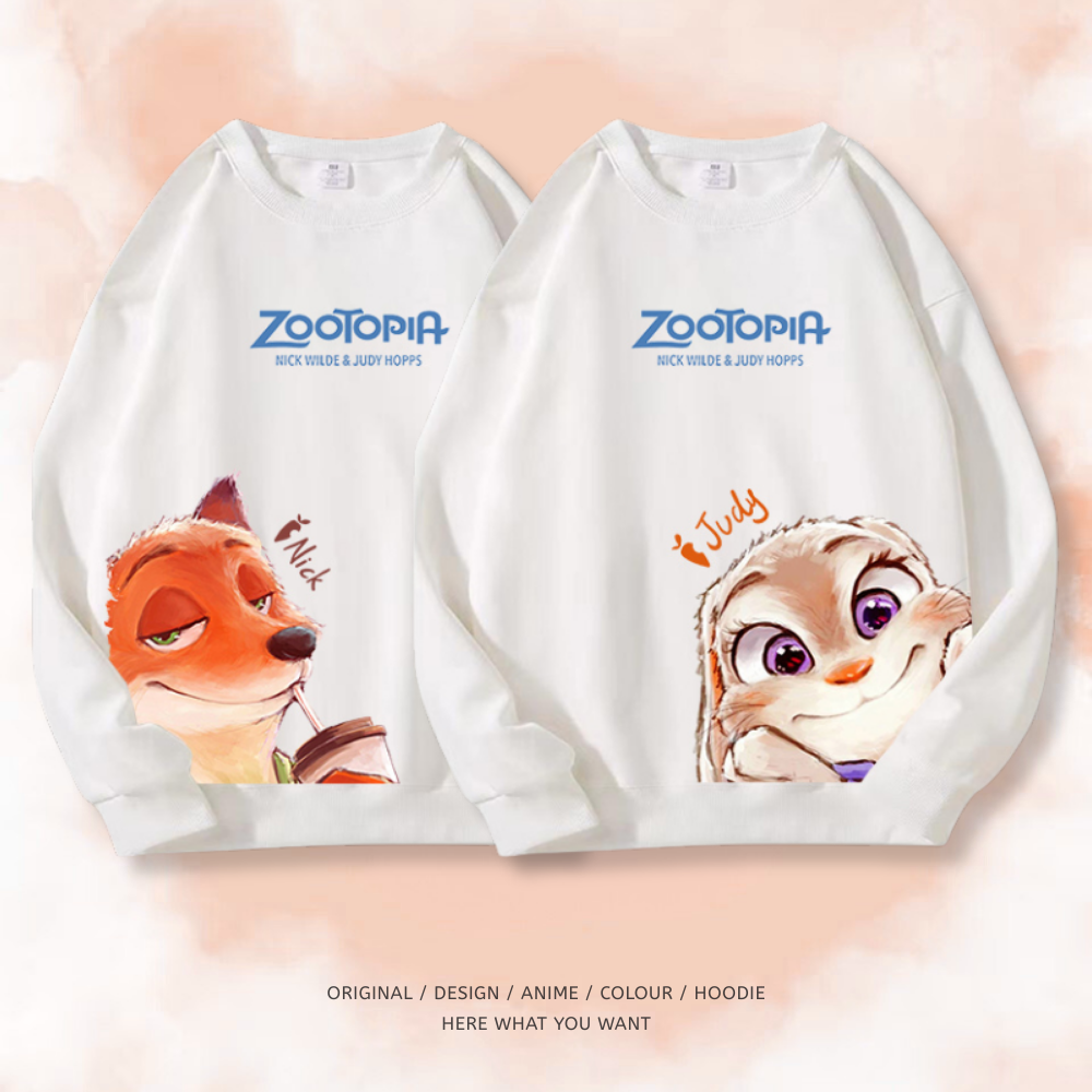 動物方城市 秋冬新款 親子情侶裝圓領長袖