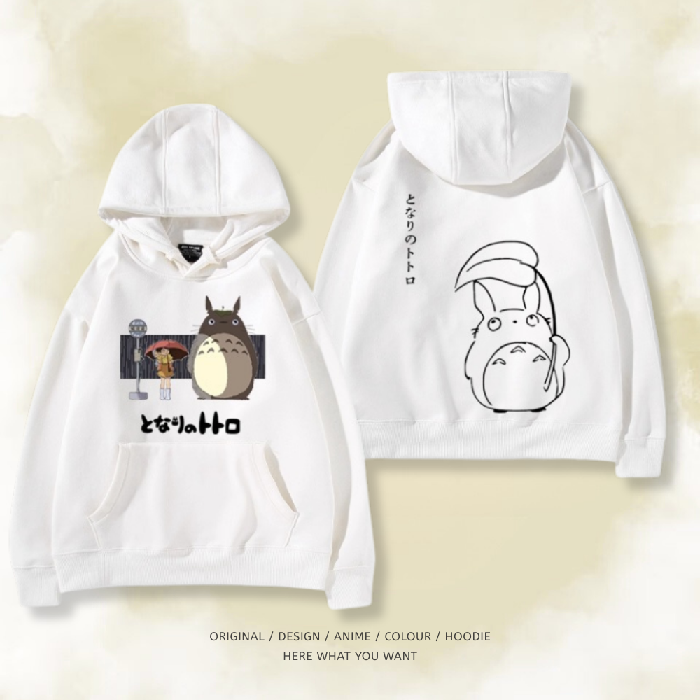 龍貓 秋冬新款 親子情侶裝連帽衛衣