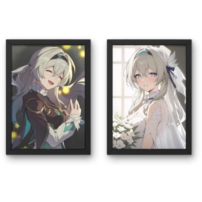 崩壞:星穹鐵道3D動漫立體畫海報 - 3D漸層與立體效果