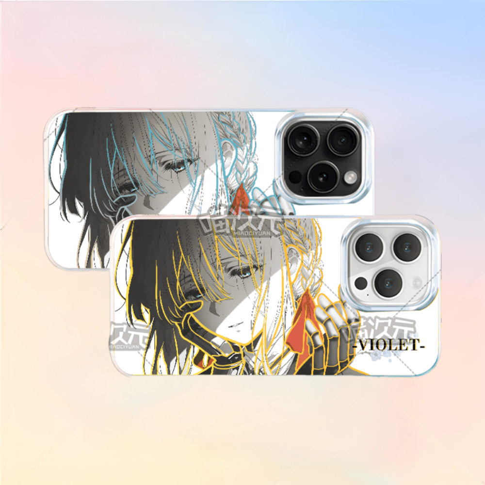 紫羅蘭永恆花園極光金手機殼